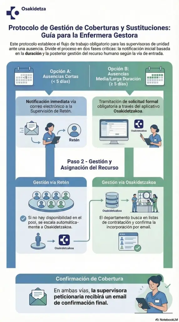 5. Protocolo de gestión de coberturas y sustituciones: guía para la enfermera gestora